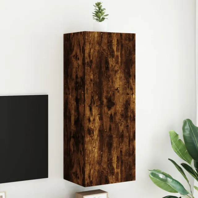 vidaXL Tv-wandmeubel 40,5x30x102 cm bewerkt hout gerookt eikenkleurig, foto 2
