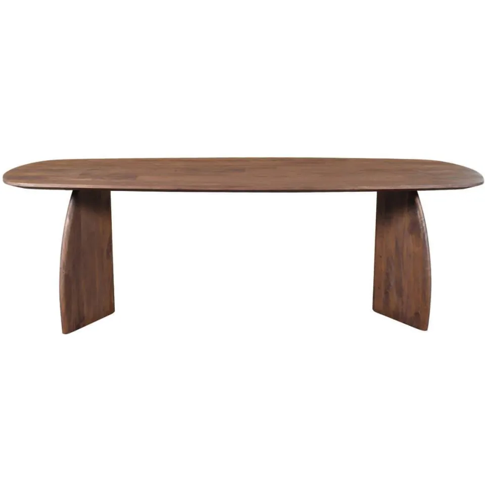 Giga Meubel Eettafel Majada - Deens Ovaal Donkerbruin Hout - 240x100x76cm, foto 2