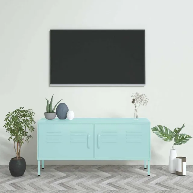 vidaXL Tv-meubel 105x35x50 cm staal mintkleurig, foto 2