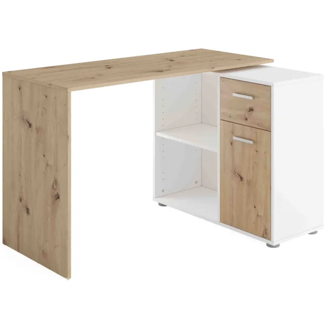 Bureau Atlas Artisan Eiken Bruin | Wit