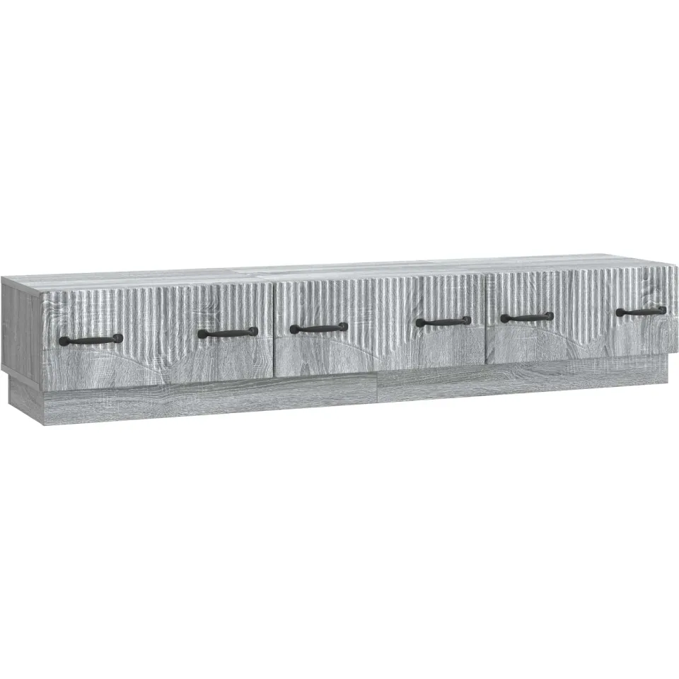vidaXL TV-kast met lade Grijs sonoma 147 x 34,5 x 27 cm Bewerkt hout