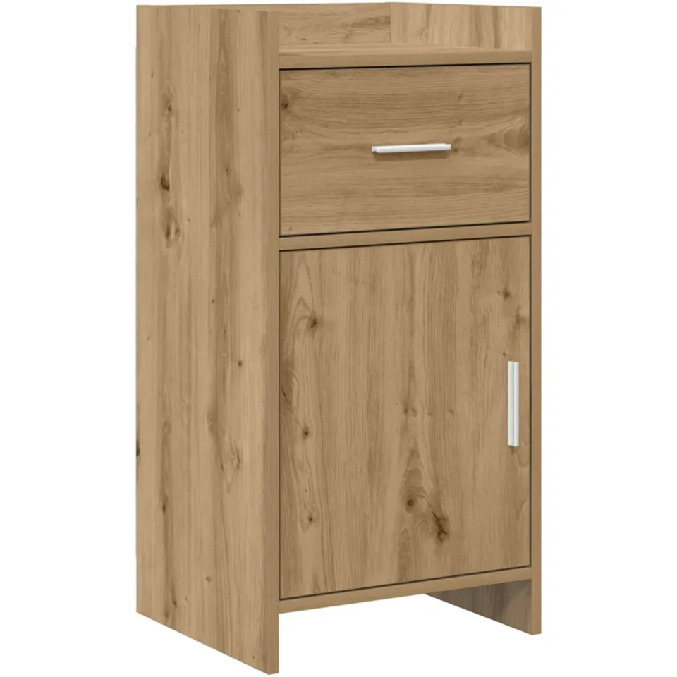 vidaXL Dressoir Artisanaal eiken 40 x 36 x 80 cm Bewerkt hout, foto 3