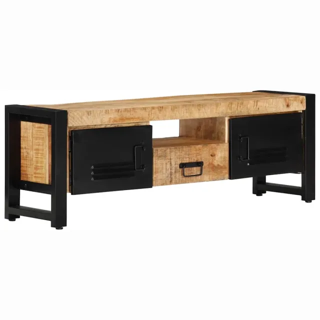 vidaXL Tv-meubel 120x30x40 cm massief mangohout bruin