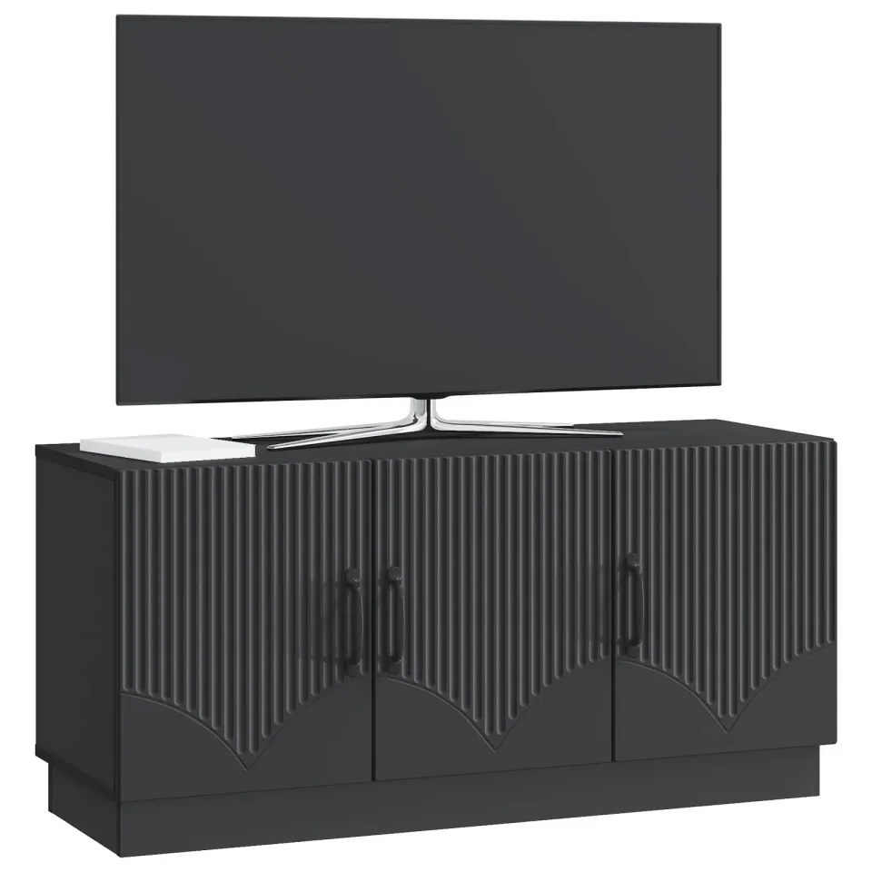 vidaXL TV-kast Zwart 99 x 34,5 x 47 cm Bewerkt hout, foto 3