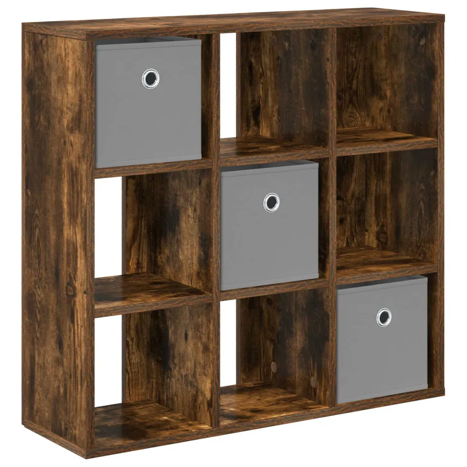 vidaXL Dressoir Gerookt eiken 73,5 x 24 x 69,5 cm, foto 3