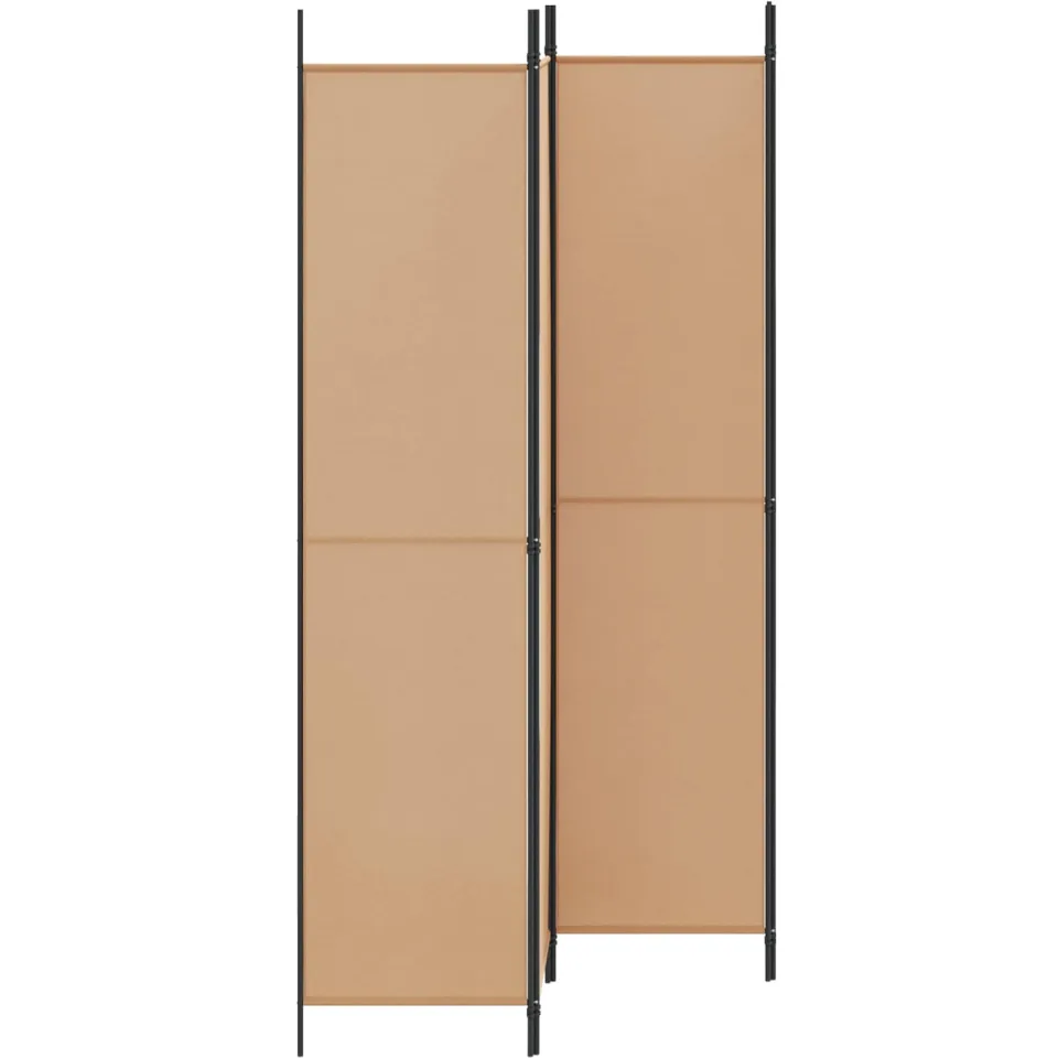 vidaXL 4-panelen roomdivider Beige 200 x 220 cm Stof, foto 3