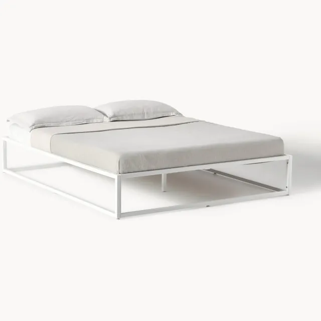 Westwing Collection Metalen bed Neptun Wit