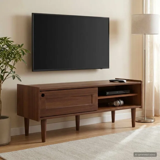 vidaXL Tv-meubel BILBAO 114 x 40 x 45 cm Donkerkaramel Bruin