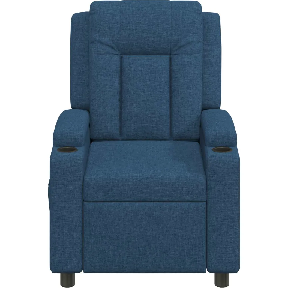 vidaXL Ligstoel Blauw 75 x 95 x 100 cm Stof, foto 4