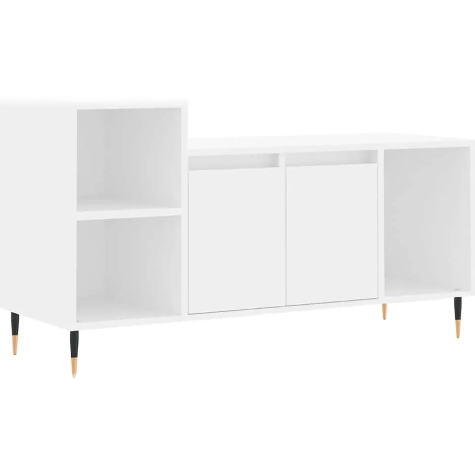 vidaXL Tv-meubel 100x35x55 cm bewerkt hout wit, foto 3
