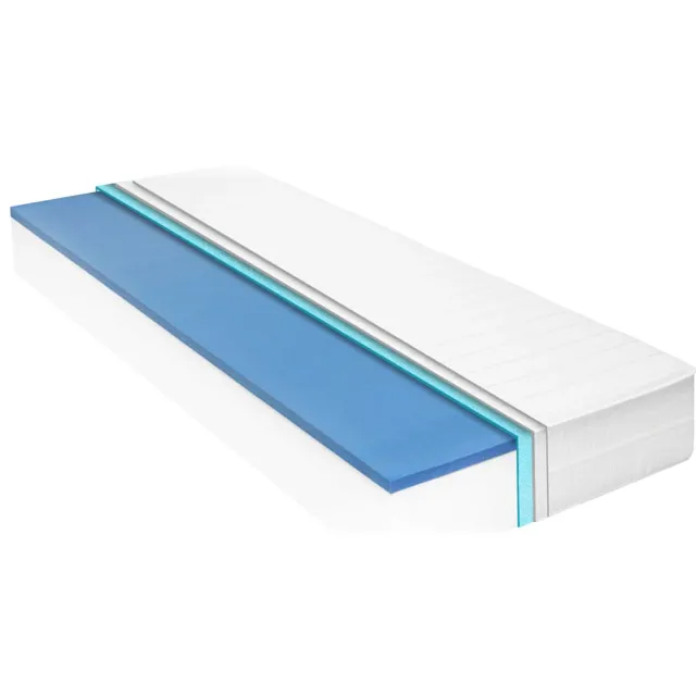 vidaXL Matras 18 cm visco-traagschuim 140x200 cm H2 Wit
