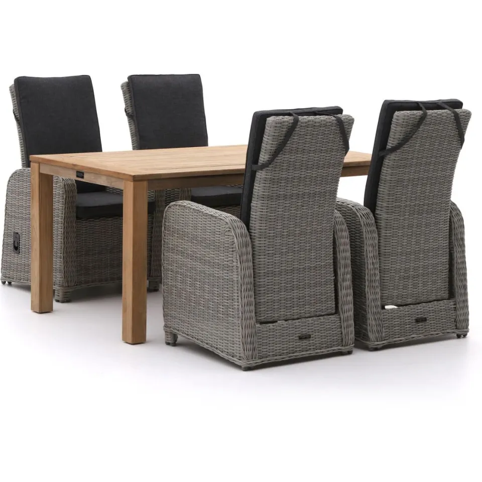 Intenso Furniture Intenso Umbria/ROUGH-S 160cm dining tuinset 5-delig verstelbaar bruin, foto 4