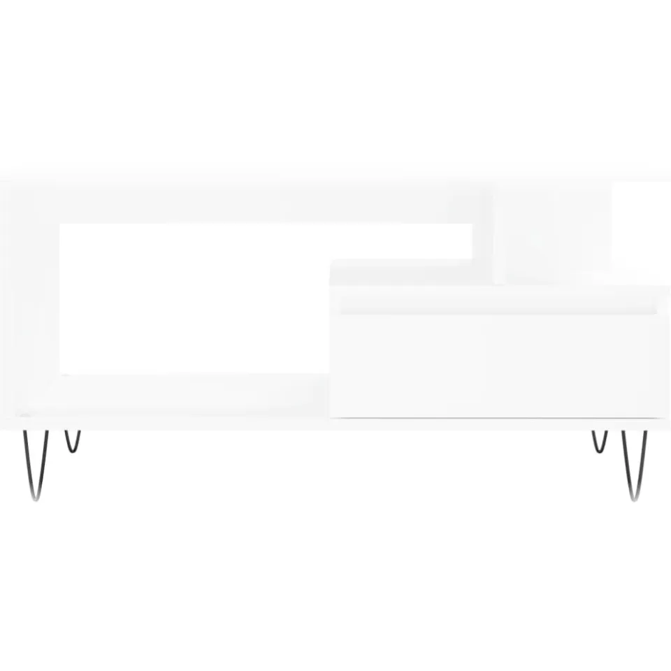 vidaXL Salontafel 90x49x45 cm bewerkt hout wit