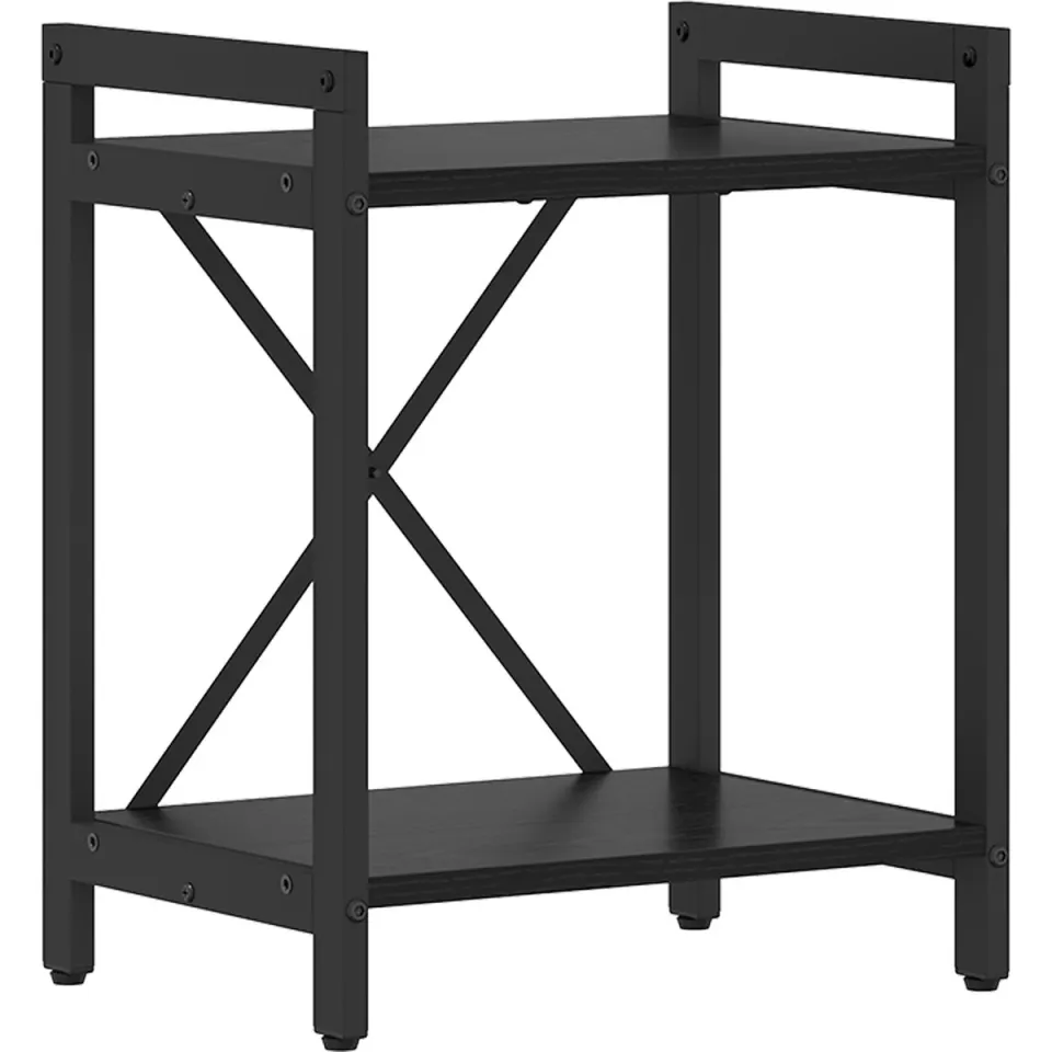 vidaXL Boekenkast 40 x 30 x 50 cm Bewerkt hout Zwart Eiken, foto 3