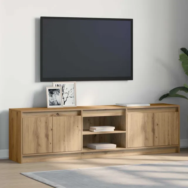 vidaXL TV Eenheden 180 x 34 x 50 cm Bruin Bewerkt hout, foto 2