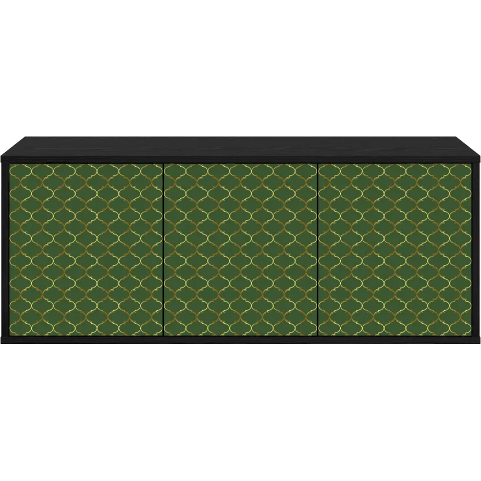 vidaXL Wandgemonteerd tv-meubel GELEEN 102 x 33 x 40 cm Zwart eiken, foto 4