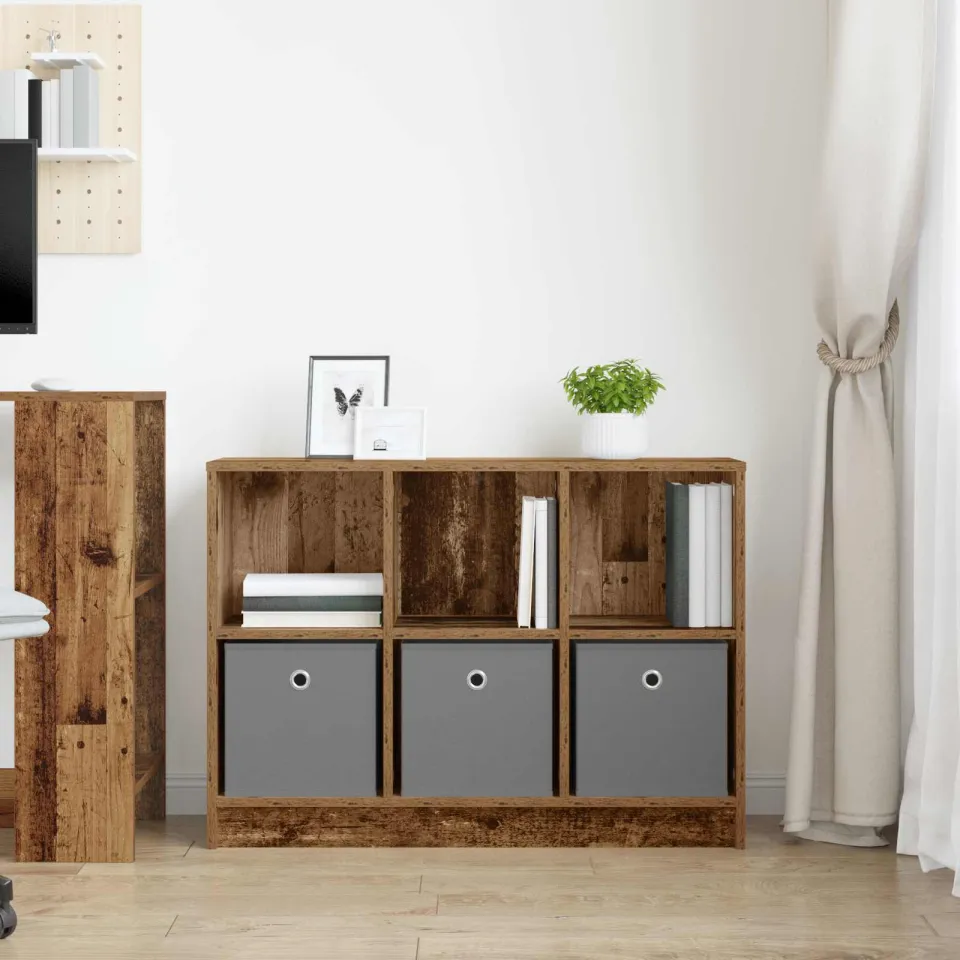 vidaXL Dressoir Oudhout 88,5 x 27,5 x 63,5 cm bruin, foto 4