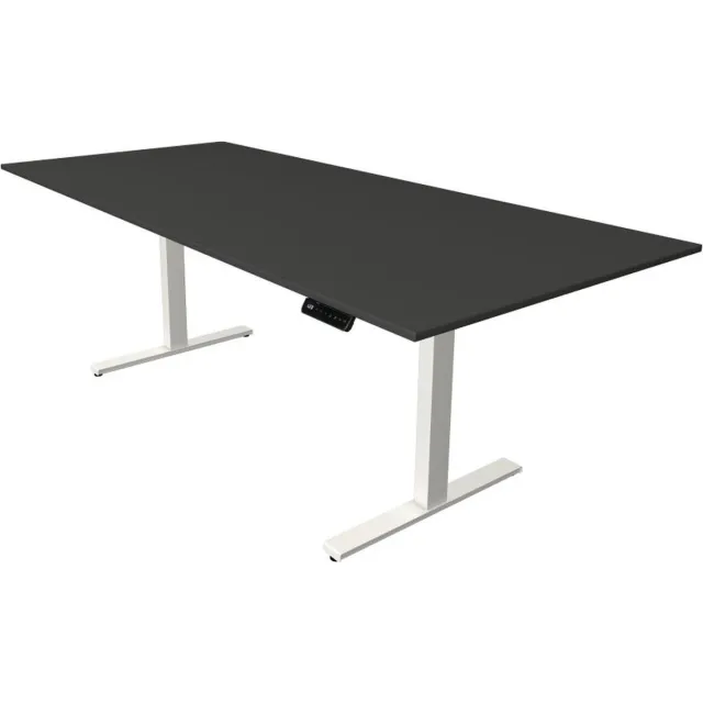Kerkmann Zit sta bureau Move-3 antraciet 225x100cm elektrisch verstelbaar zwart, antraciet