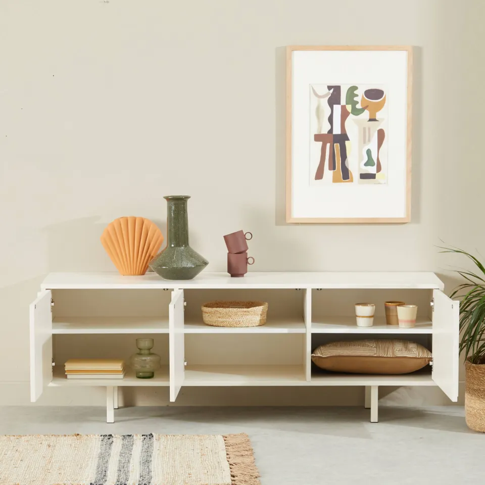 NOUS Living Kale tv-meubel crème, foto 4