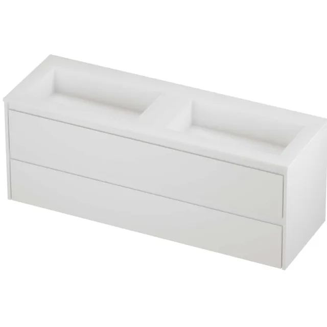 Proline Aristo Badmeubelset Polystone Elegant 140x46x54 cm Mat White Mat Wit