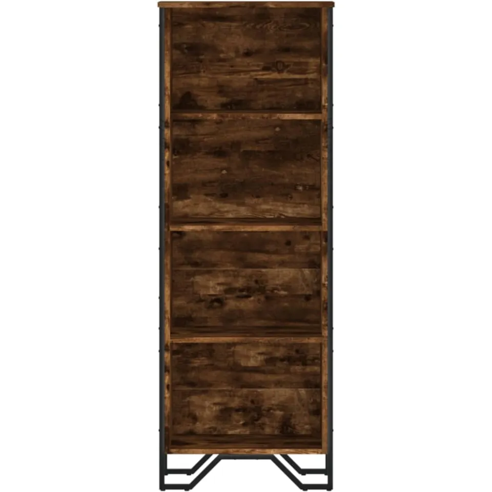 vidaXL Boekenkast 50x31x137,5 cm bewerkt hout gerookt eikenkleurig, foto 3