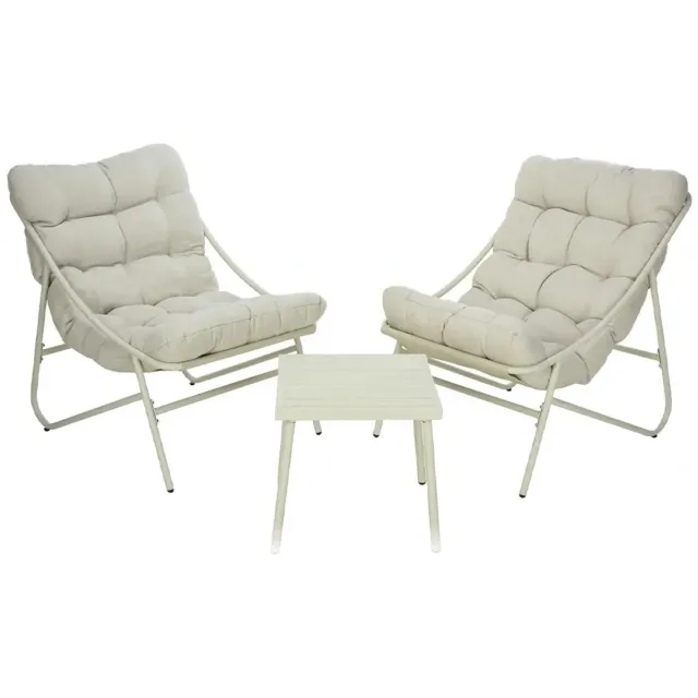 Buitengewoon Boet Balkonset 3 dlg - Crème Beige