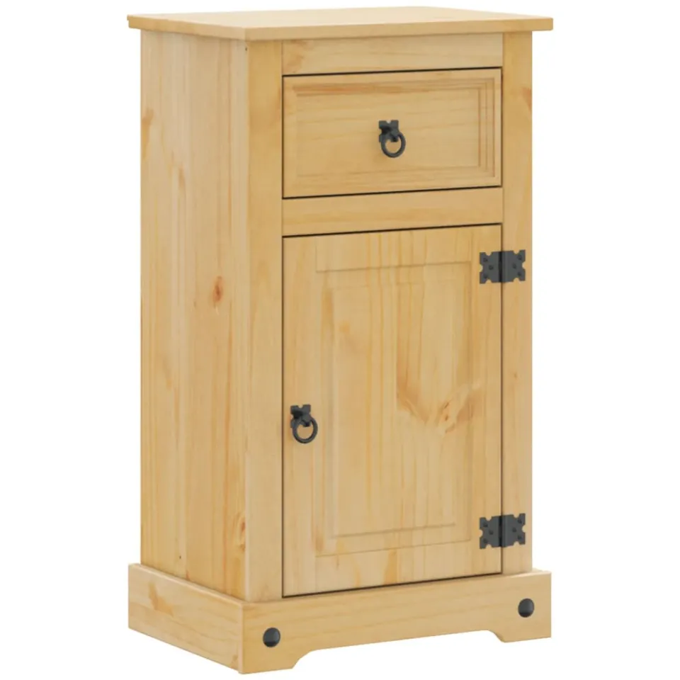 vidaXL Badkamerkast Corona 45x33x80 cm massief grenenhout bruin, foto 3