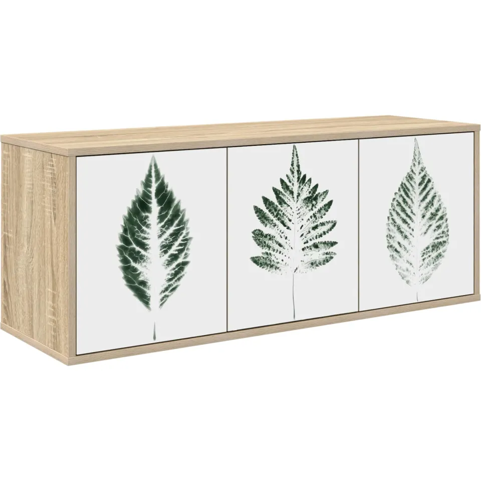 vidaXL Wandgemonteerd tv-meubel HANAU 102 x 33 x 40 cm Sonoma Eiken, foto 3