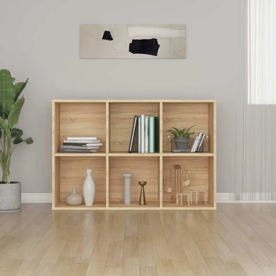 vidaXL Boekenkast/dressoir 66x30x98 cm bewerkt hout sonoma eikenkleur, foto 3