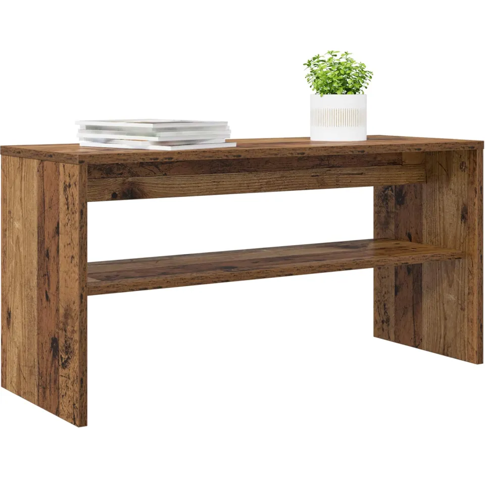 vidaXL TV-kast 80 x 30 x 40 cm Oudhout Bewerkt hout Bruin