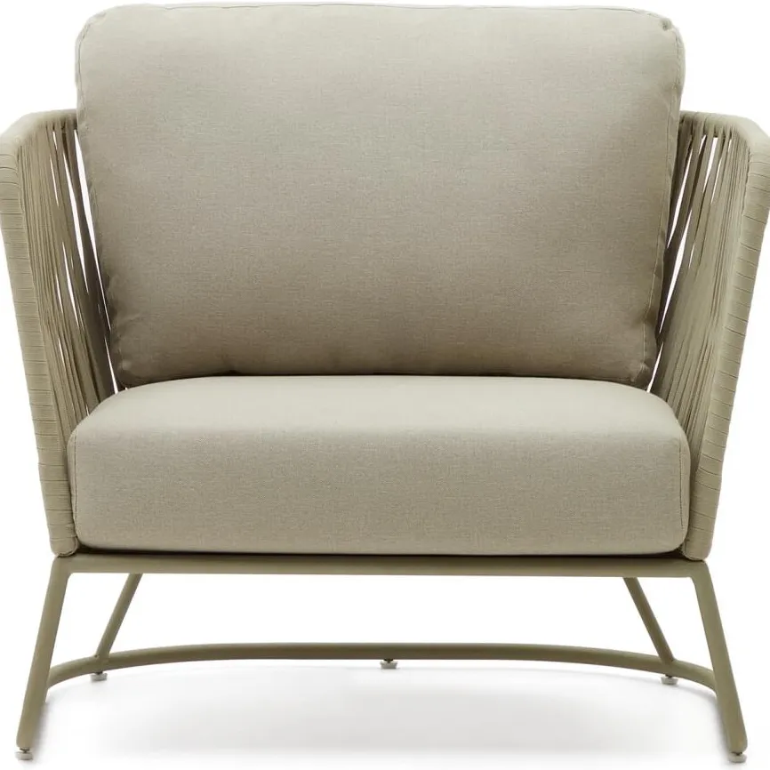 Kave Home Saconca buitenfauteuil groen, foto 6