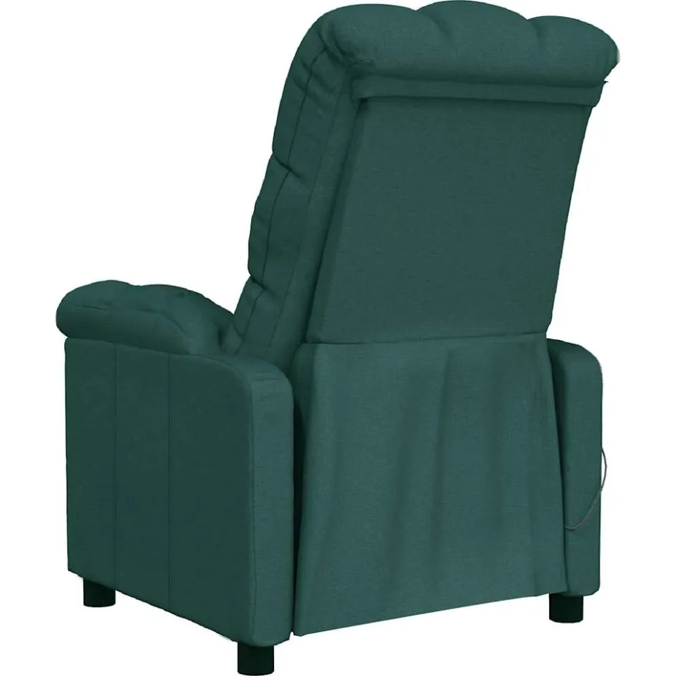vidaXL Massagestoel stof donkergroen, foto 4
