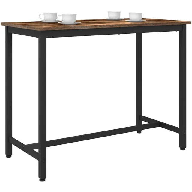 vidaXL Tafel - Gerookt - eiken - 100 - x - 50 - x - 76,5 - cm Gerookt eiken