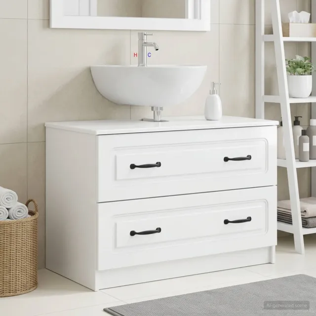 vidaXL Badkamer wastafelkast UTRECHT Hoogglans Wit 82 x 41 x 56 cm