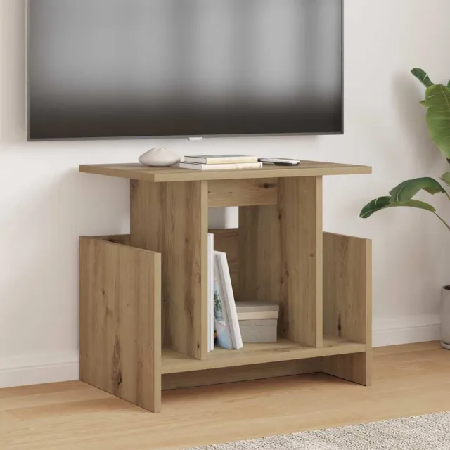 vidaXL TV-standaard 2 st Artisan Eiken Bewerkt hout Bruin