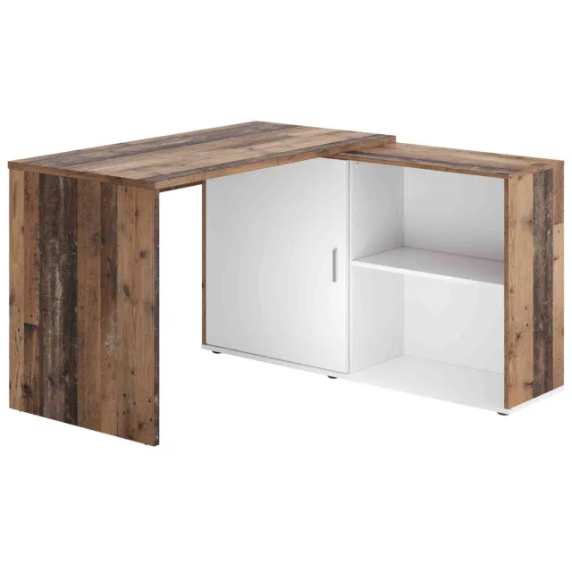 Bureau Rafaël Vintage-Wit Bruin | Wit