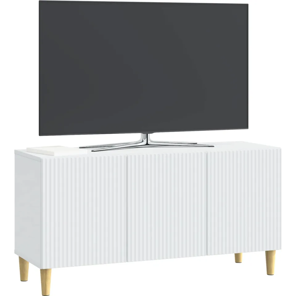 vidaXL TV-kast Wit 99 x 34,5 x 50 cm Bewerkt hout