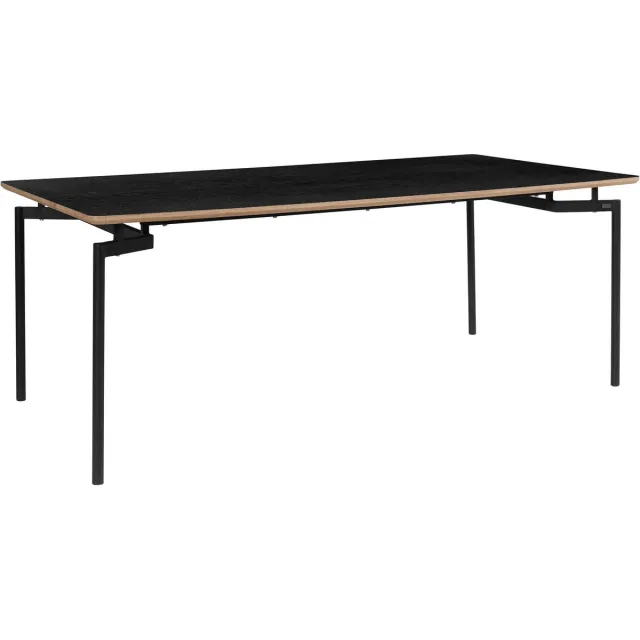 Notio Living Aldo-Eettafel - 200 cm - Zwart