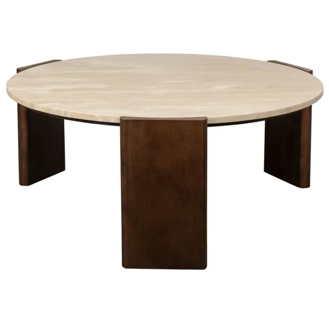 Dutchbone Valcour Salontafel Rond Bruin
