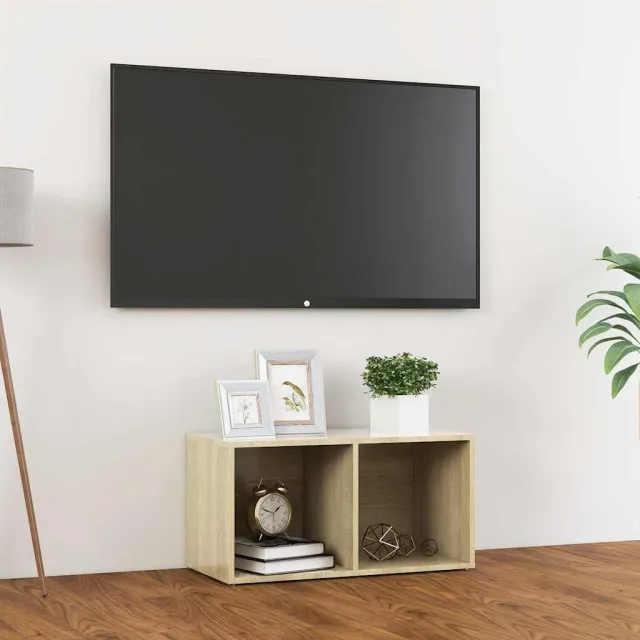 vidaXL Tv-meubel 72x35x36,5 cm bewerkt hout sonoma eikenkleurig, foto 2
