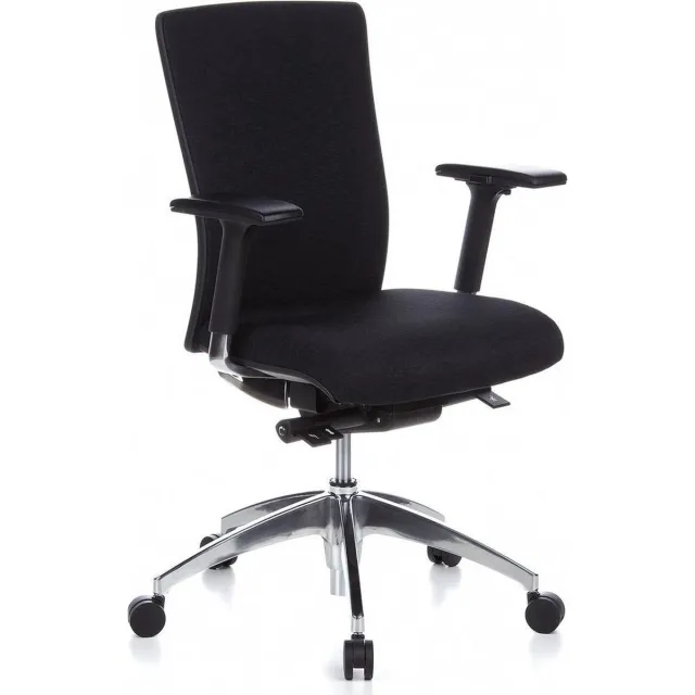 hjh office Astra Lux - Bureaustoel - Zwart Grijs