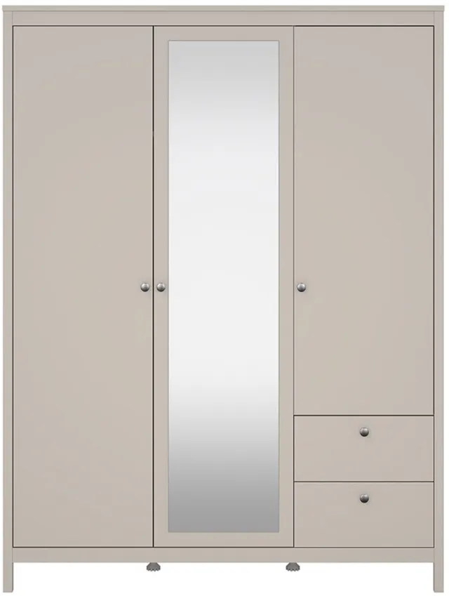 Tvilum Madrid kledingkast 3 deuren 150x200cm cashmere. Kasjmier