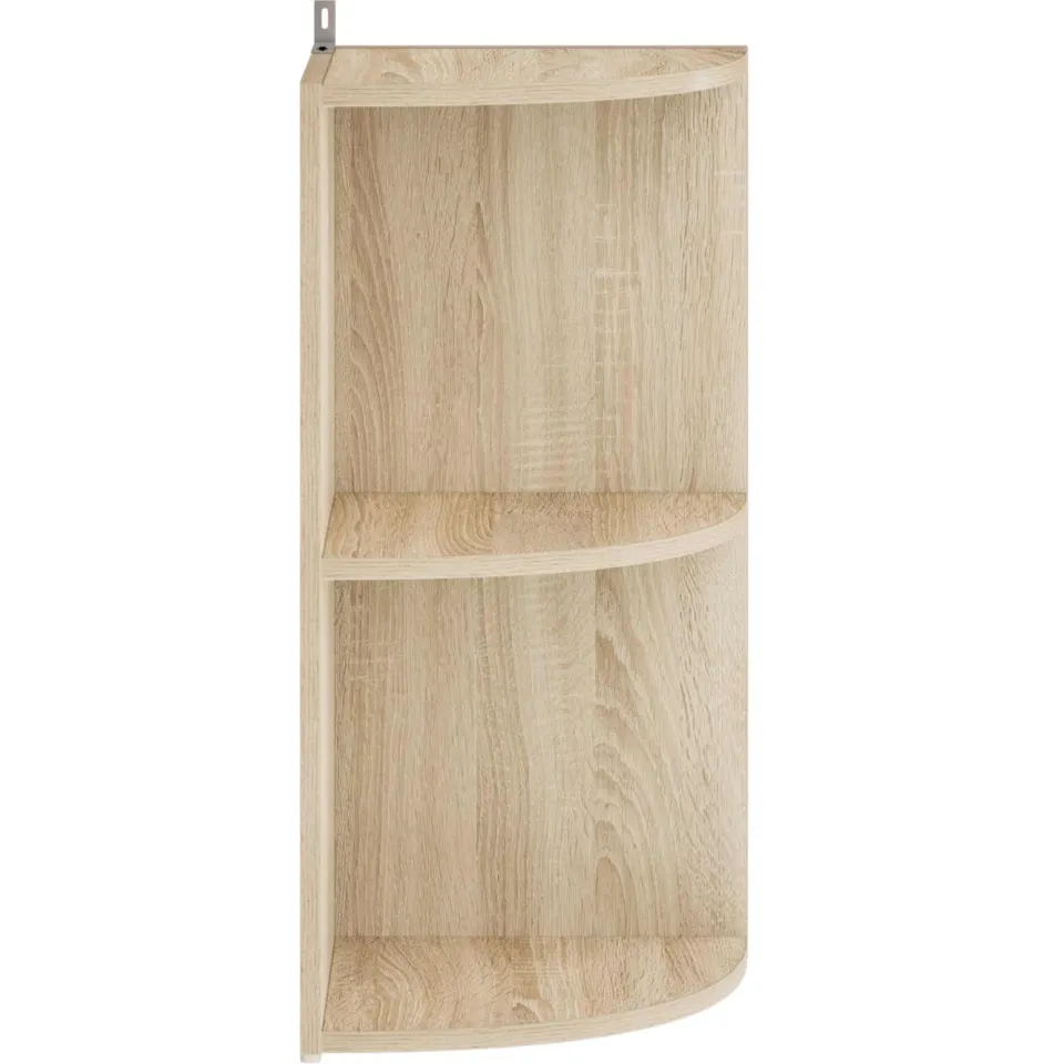 vidaXL Hoekplank 2-laags 41,5 x 41,5 x 72 cm Bewerkt hout Sonoma Eiken Bruin