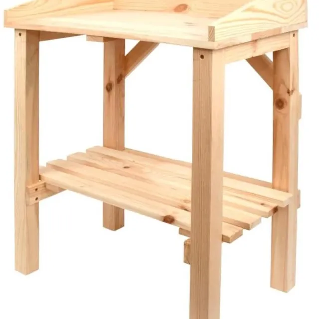 RFWR Kinder oppottafel van hout voor kinderen Natuurhout