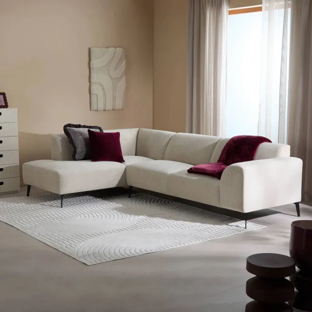 NOUS Living hoekbank links Bruno beige