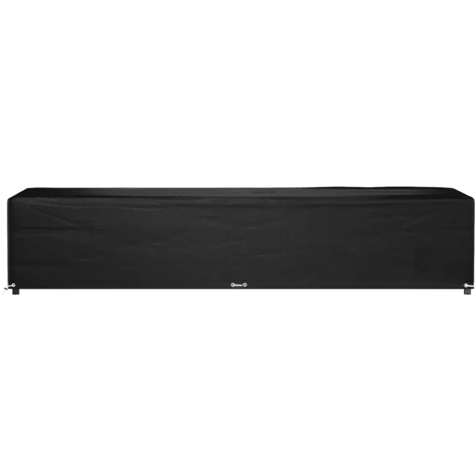 vidaXL Ligbedhoes met 12 oogjes 205x75x40 cm polyetheen Zwart