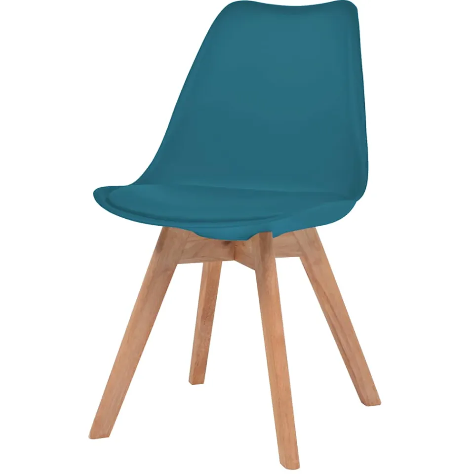 vidaXL Eetkamerstoelen 2 st kunststof turquoise, foto 2