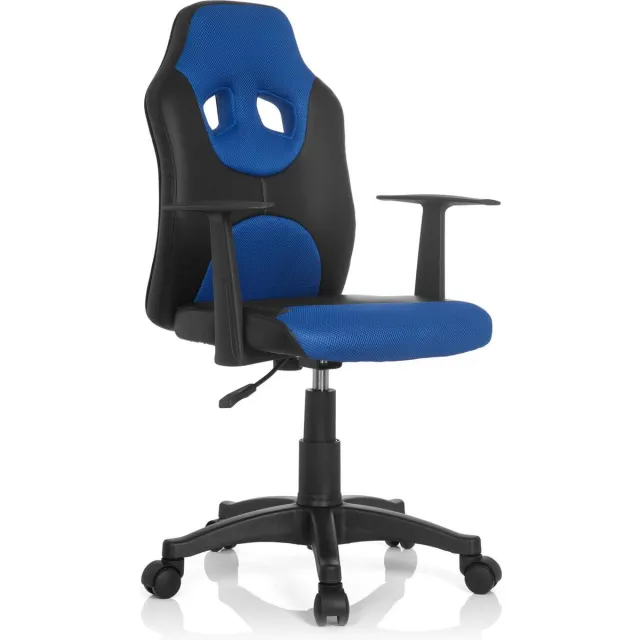 hjh office Kiddy Racer AL - Bureaustoel - Kinder - Zwart / blauw