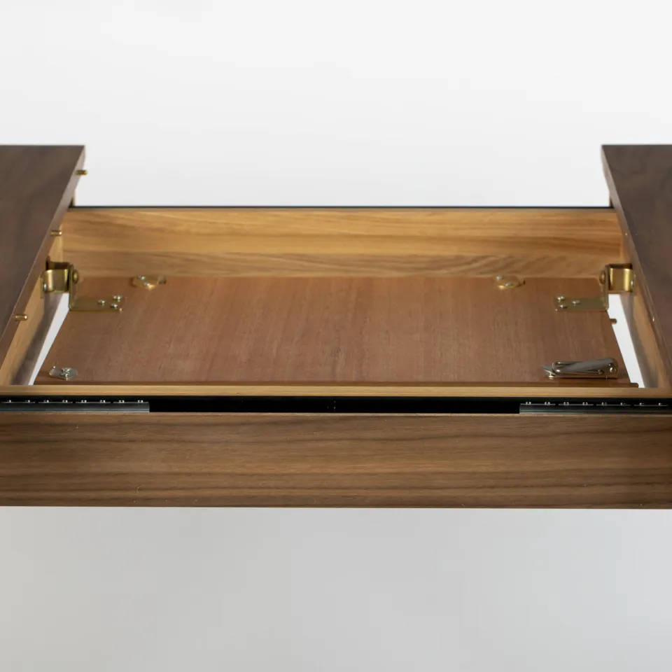 Zuiver verlengbare eetkamertafel Glimps (120/162x80 cm) walnoot, foto 4