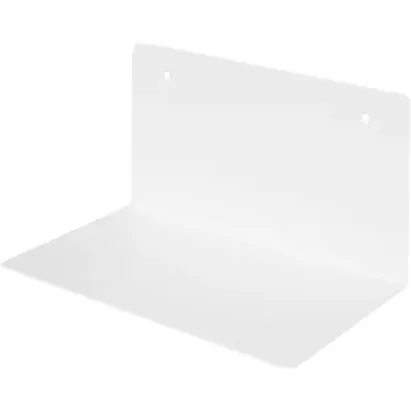 Duraline Wandplank Gevouwen Staal Wit 25x15x15cm